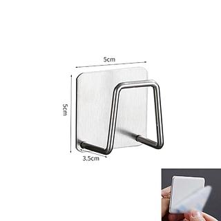 suporte de banheiro com fita autocolante